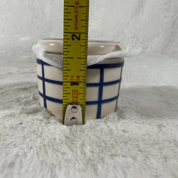 C.R. Gibson Flourish Monogram Letter 'S' Ceramic Trinket and Jewelry Box NIB - Picture 7 of 9